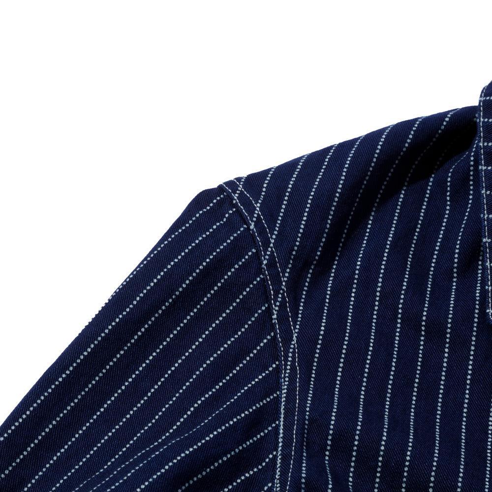 Jelado Steelbeam Coat Wabash Indigo Stripe - Image 7