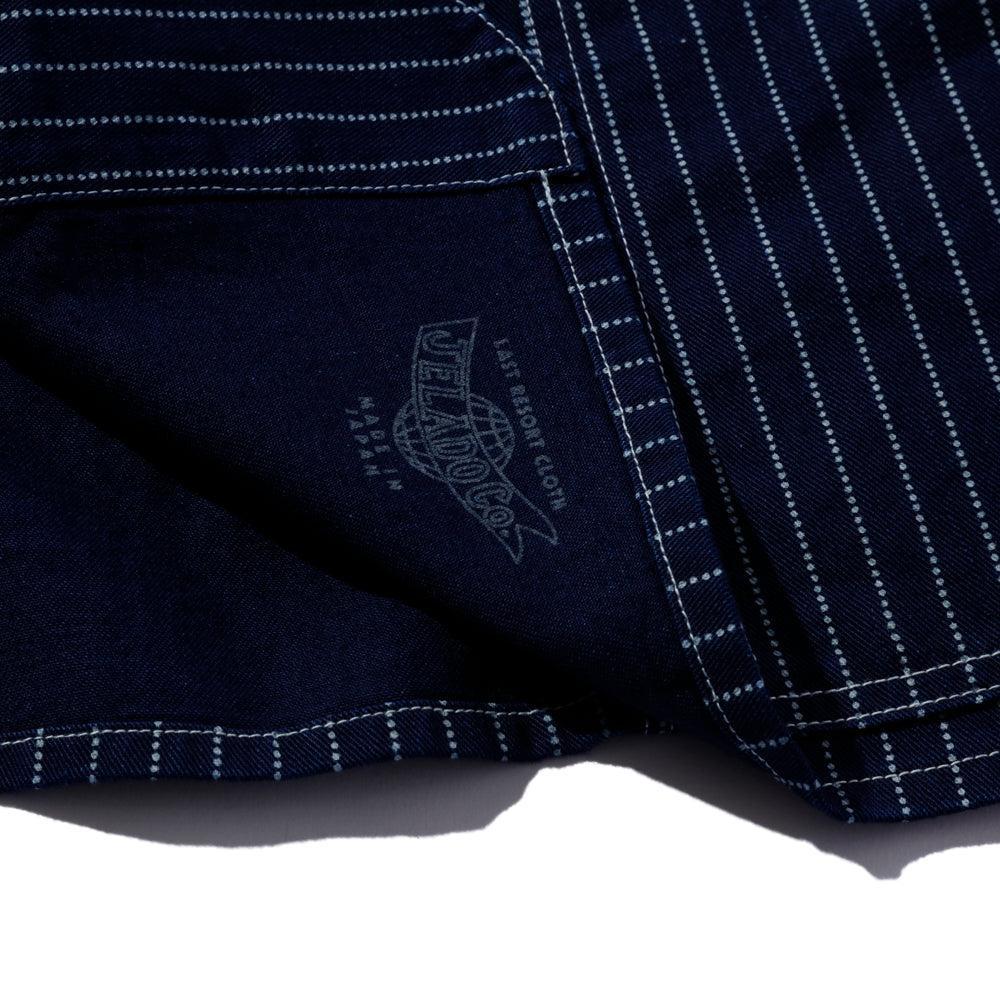 Jelado Steelbeam Coat Wabash Indigo Stripe - Image 8