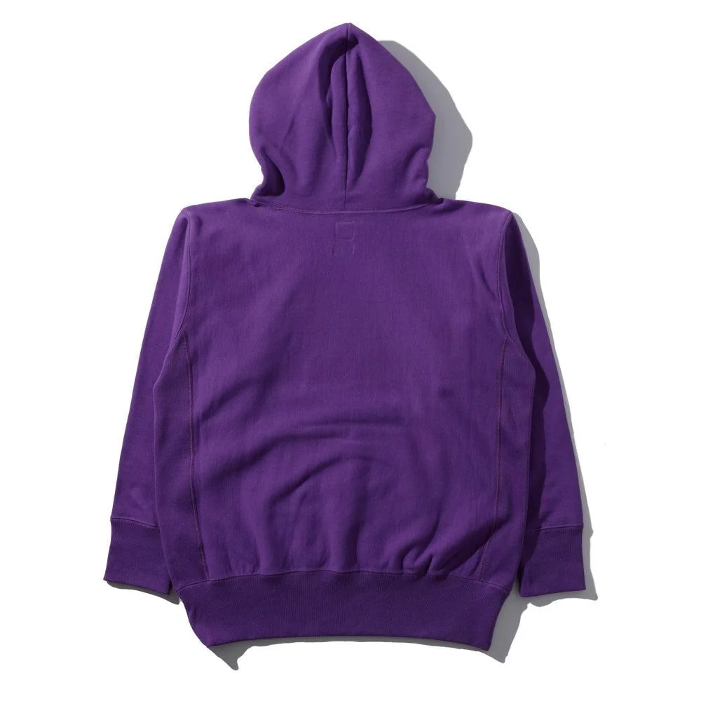 Jelado Warmup Reverse Weave Hooded Sweatshirt Grape - Image 2