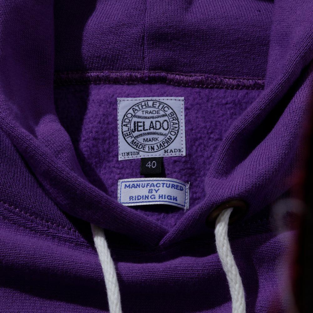 Jelado Warmup Reverse Weave Hooded Sweatshirt Grape - Image 6