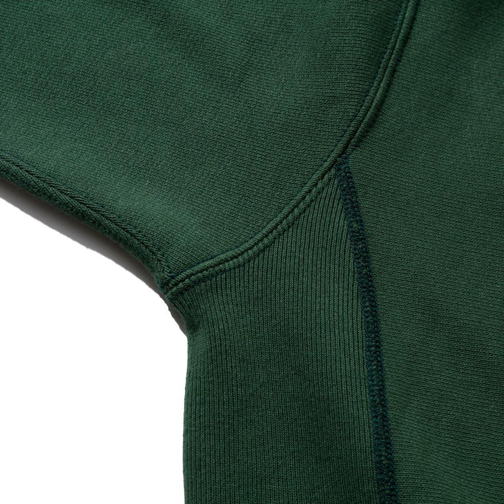 Jelado Warmup Reverse Weave Hooded Sweatshirt Grass Green - Image 4
