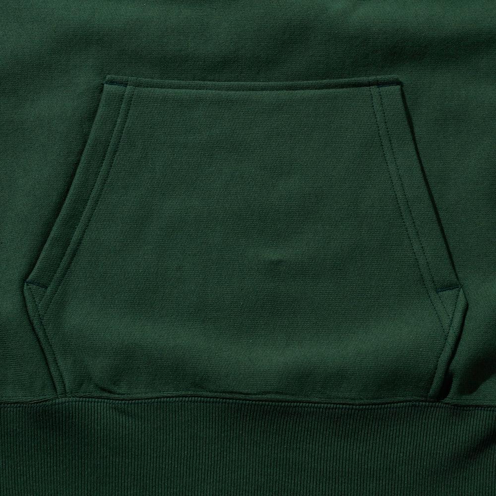 Jelado Warmup Reverse Weave Hooded Sweatshirt Grass Green - Image 5