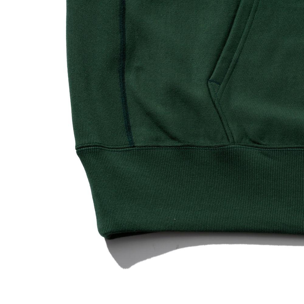 Jelado Warmup Reverse Weave Hooded Sweatshirt Grass Green - Image 6