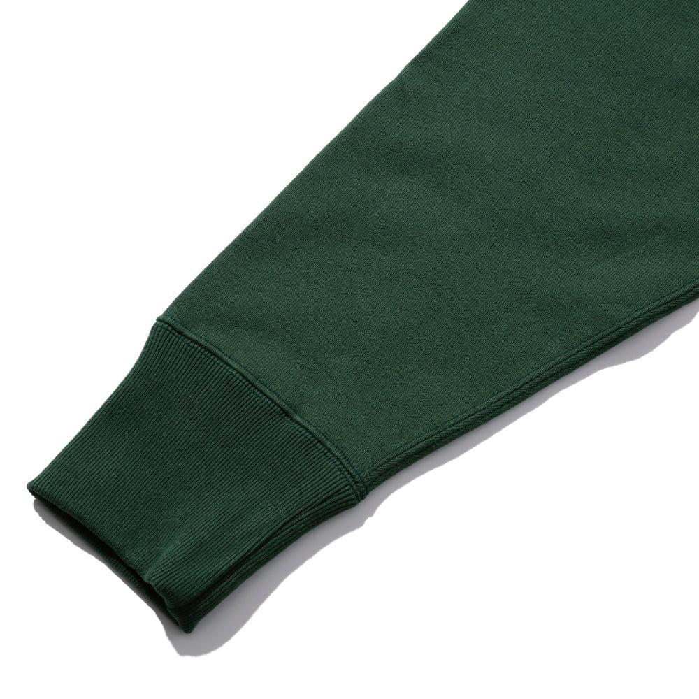 Jelado Warmup Reverse Weave Hooded Sweatshirt Grass Green - Image 7