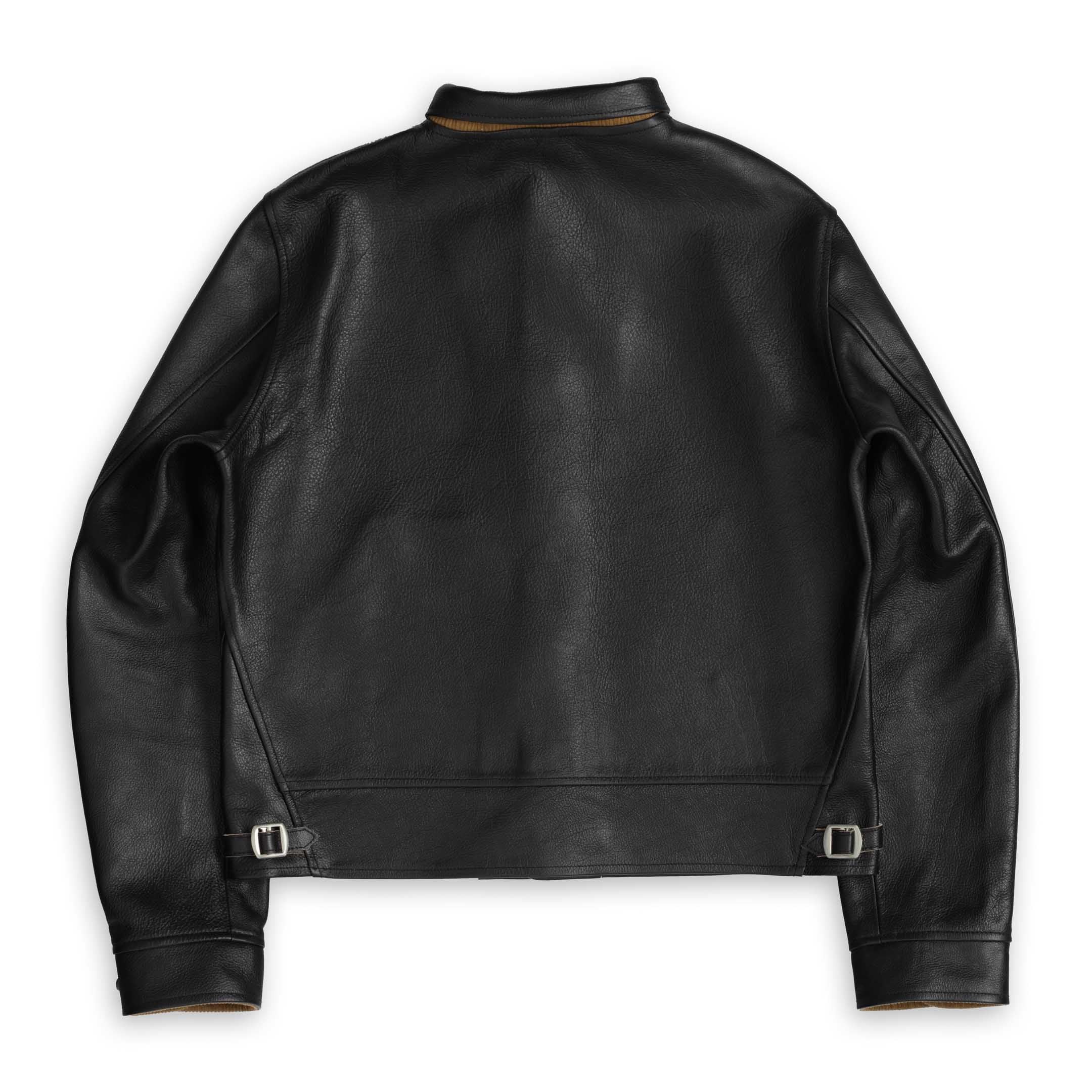 Mister Freedom Campus 'Stud' Leather Jacket Black - Image 2
