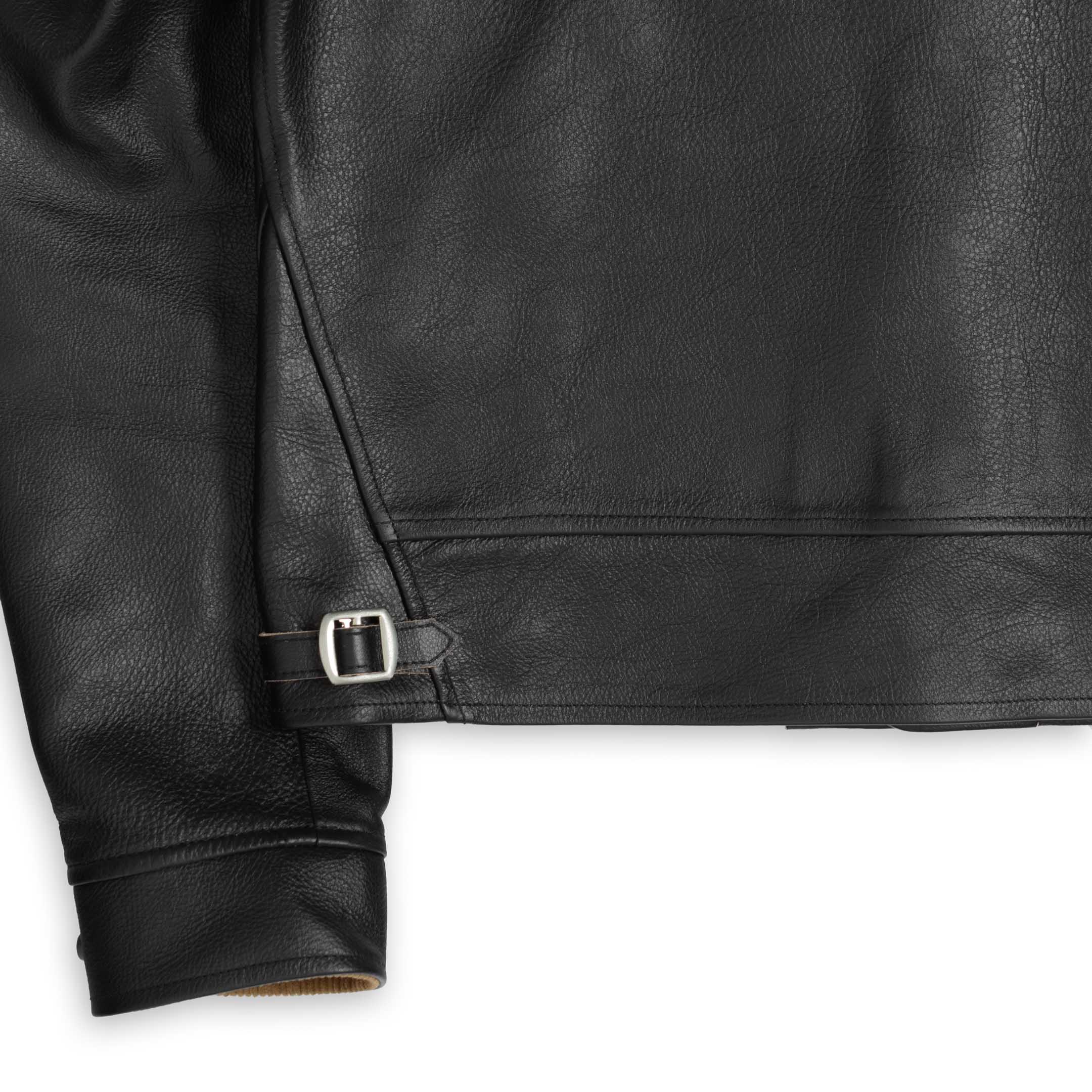 Mister Freedom Campus 'Stud' Leather Jacket Black - Image 7