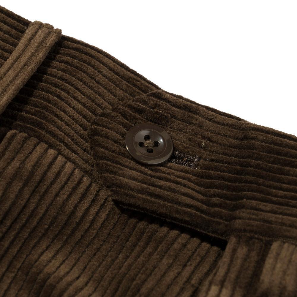 NEAT High Density Corduroy 'Standard' Trousers Brown - Image 3