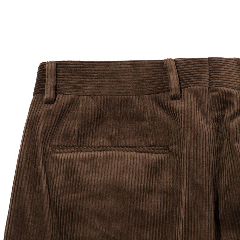 NEAT High Density Corduroy 'Standard' Trousers Brown - Image 5