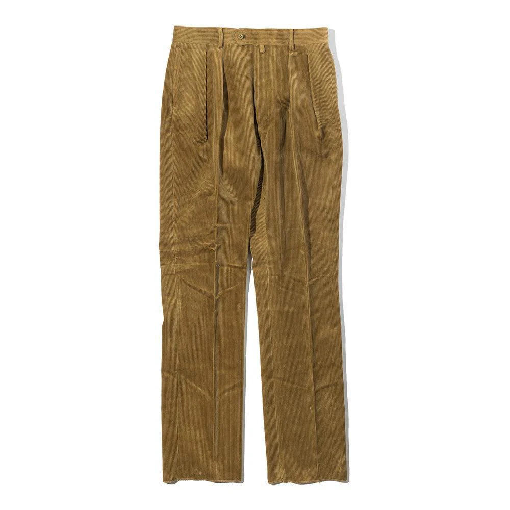 NEAT High Density Corduroy 'Standard' Trousers Camel