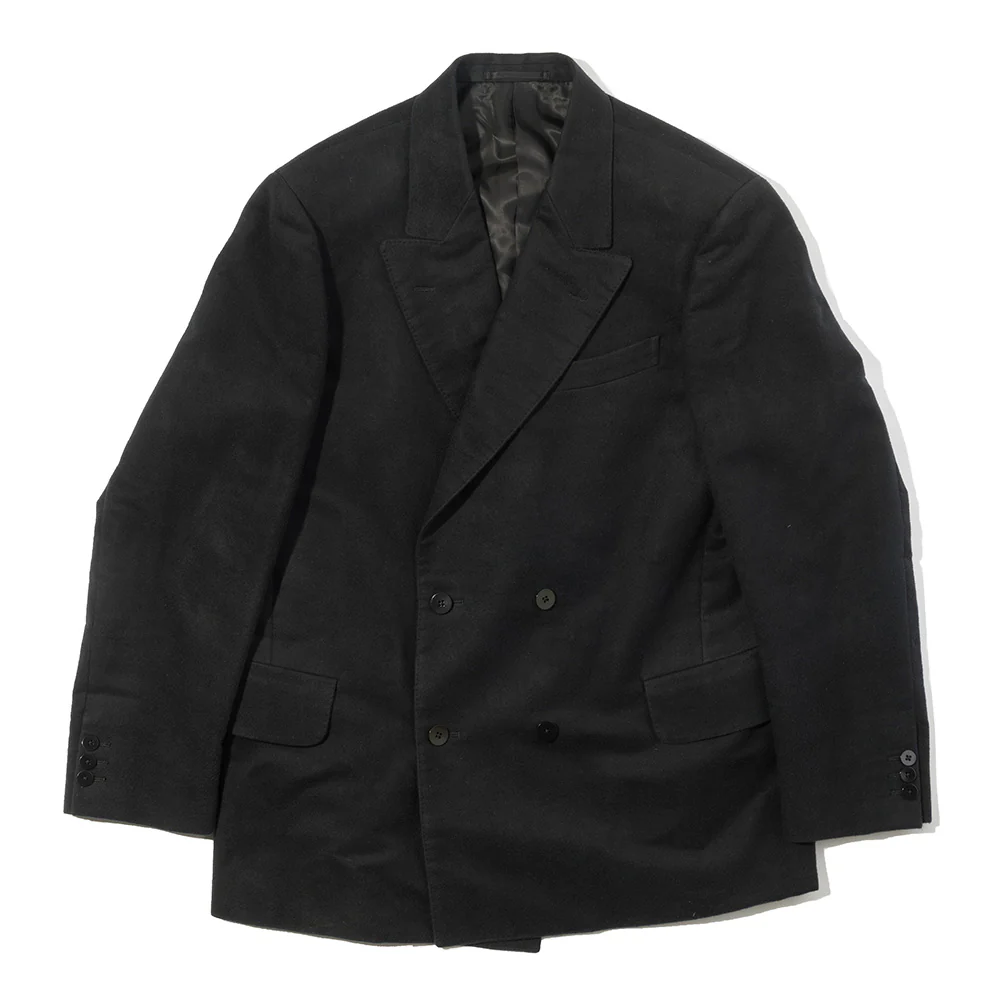 NEAT Luxury Moleskin 'Paul' Double Breasted Jacket Black