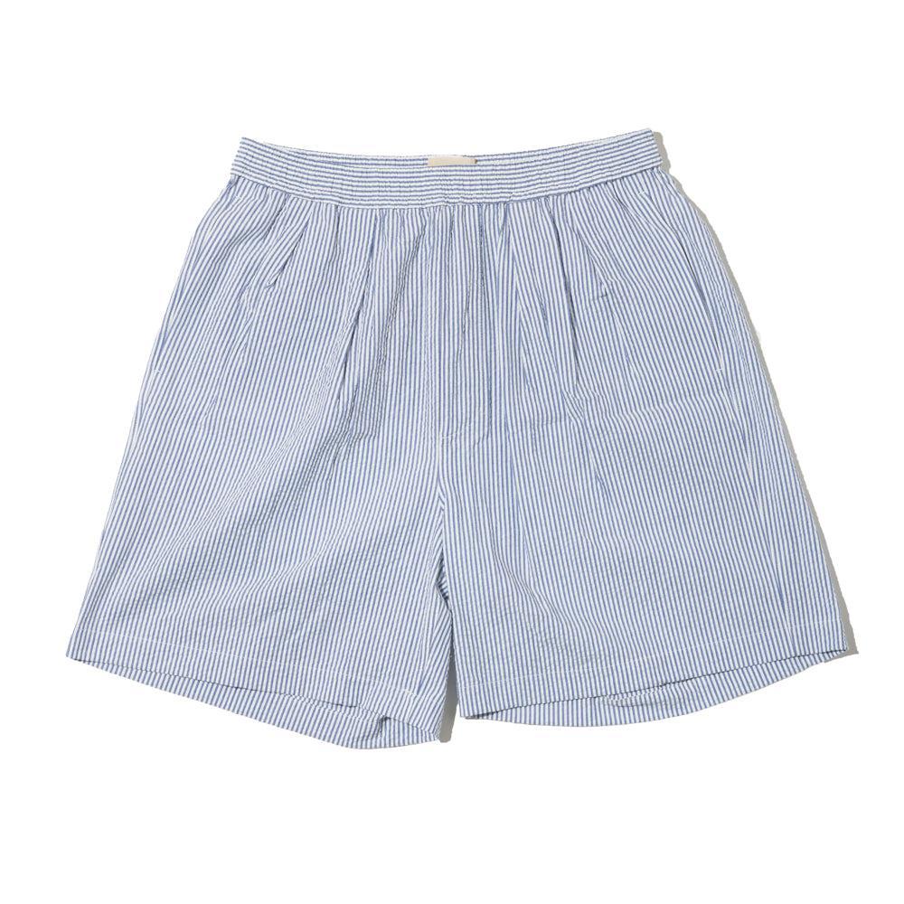 NEAT Seersucker Big Trunks Shorts Navy x White