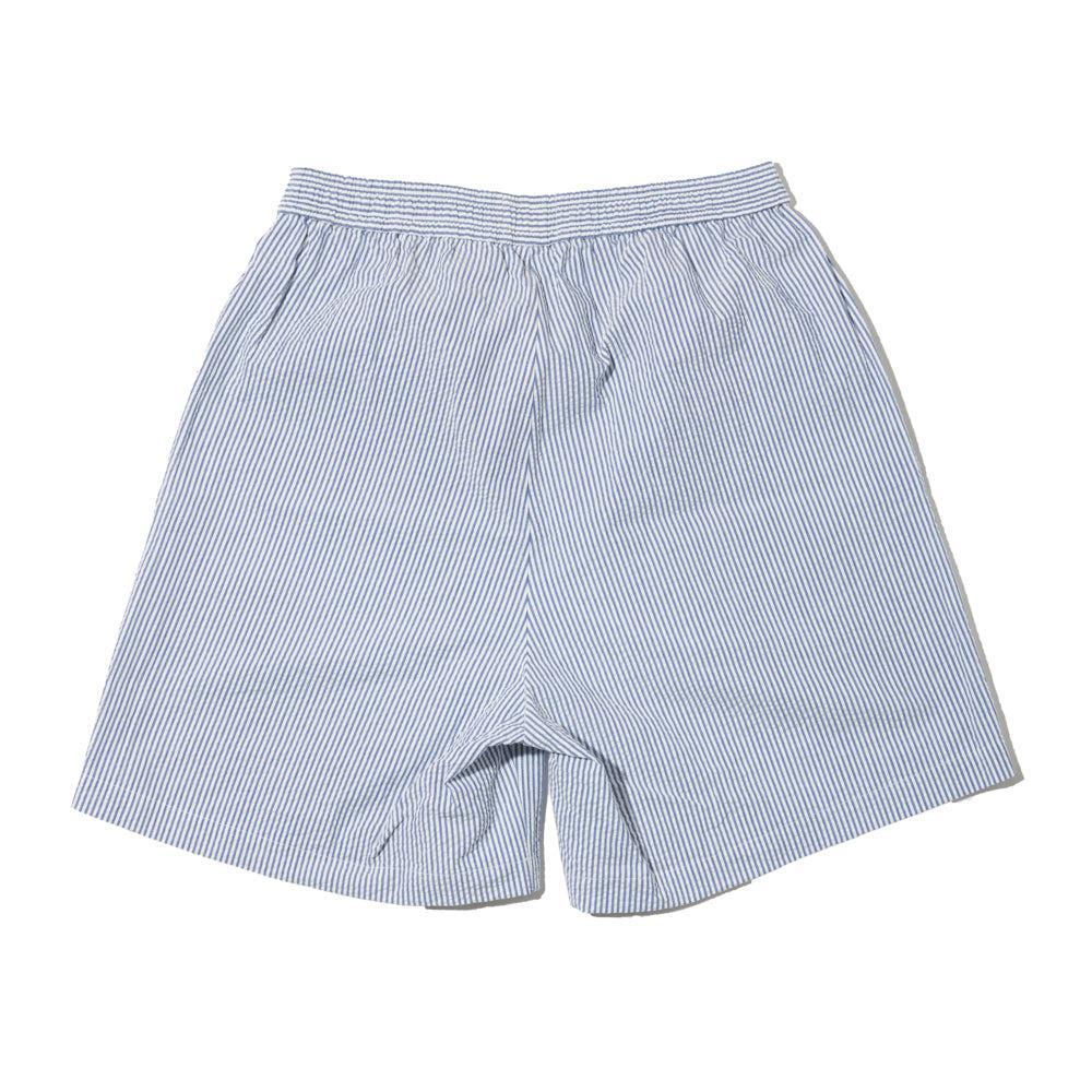 NEAT Seersucker Big Trunks Shorts Navy x White - Image 2