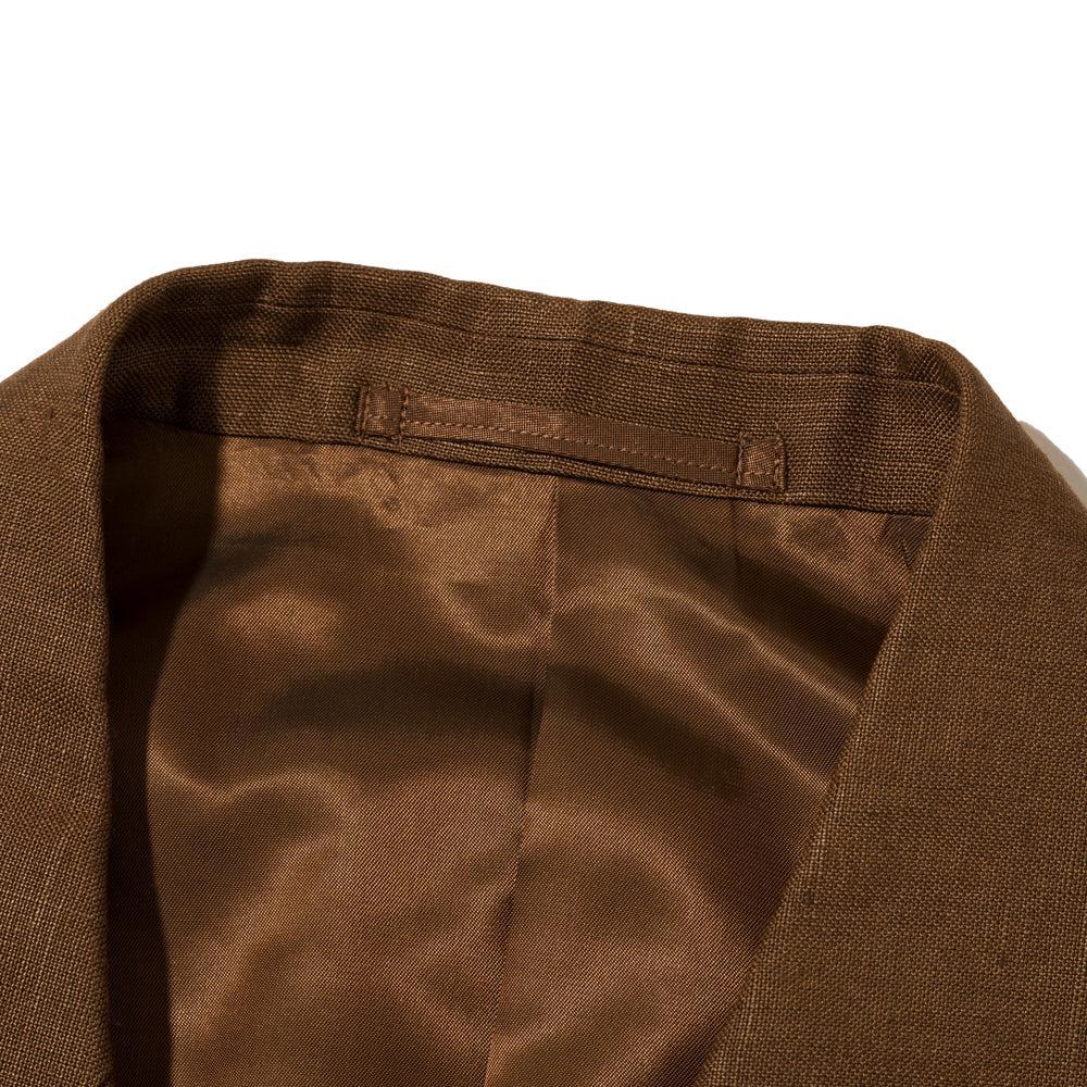 NEAT Spence Bryson Linen 'Paul' Double Breasted Jacket Brown - Image 5