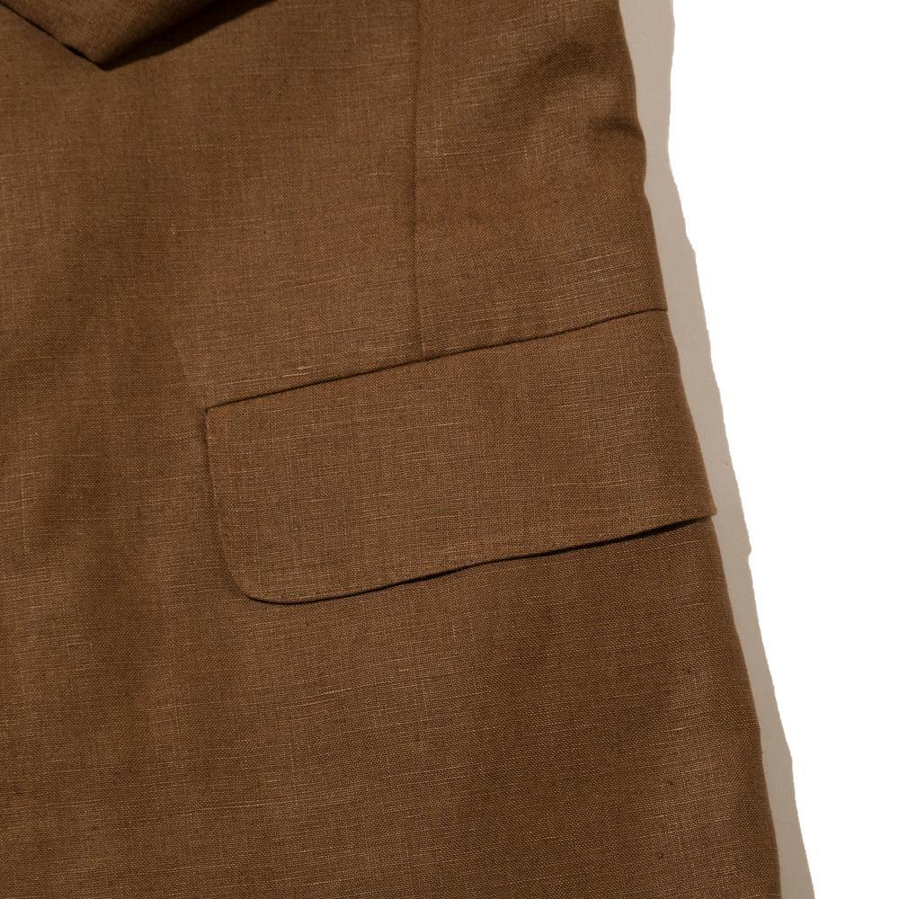 NEAT Spence Bryson Linen 'Paul' Double Breasted Jacket Brown - Image 6