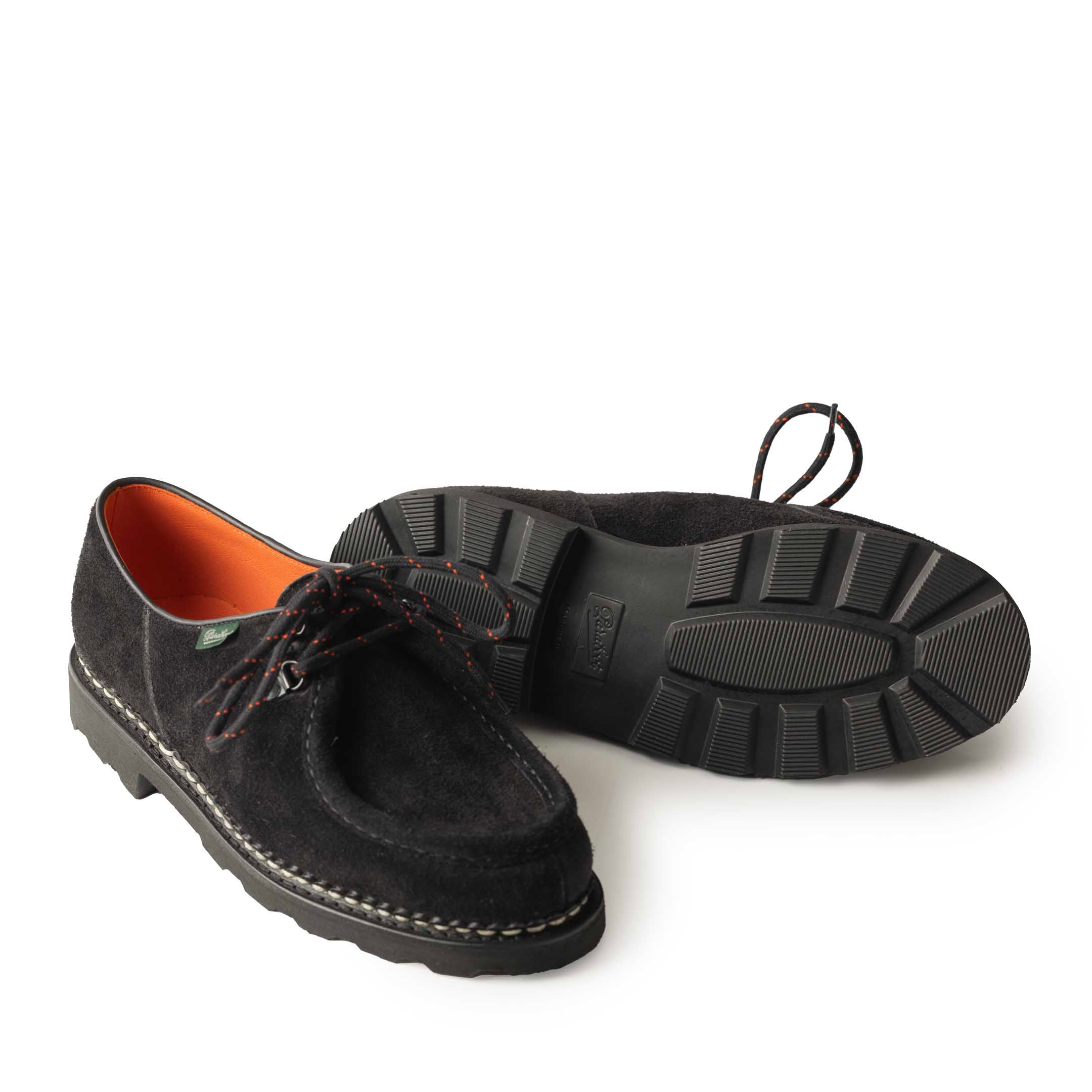 Paraboot Michael Marche 'Anneaux' Shoe Black Vel Noir - Image 5