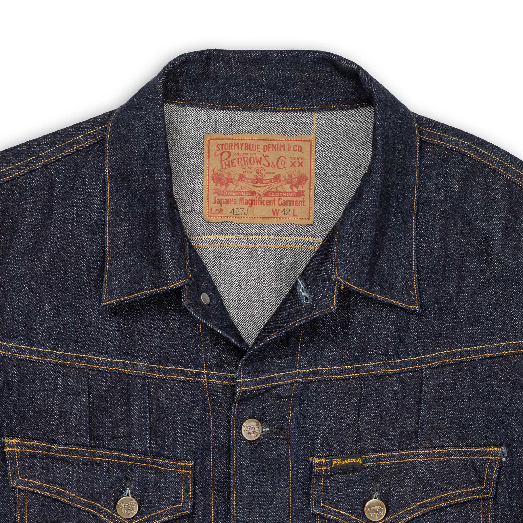 Pherrow's 427J Denim Jacket Indigo - Image 2