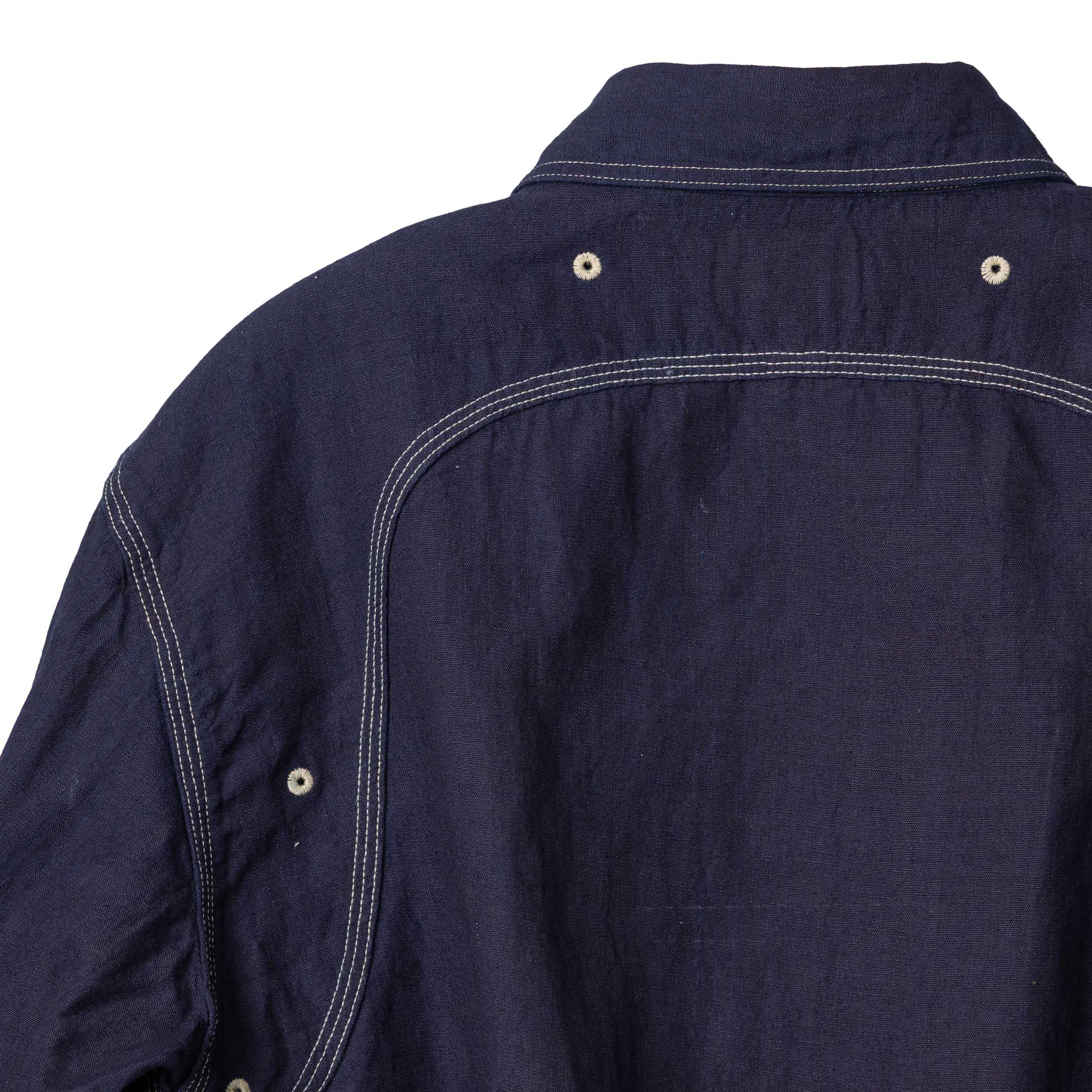 Pherrow's 770WS Chambray Shirt Dark Indigo - Image 5