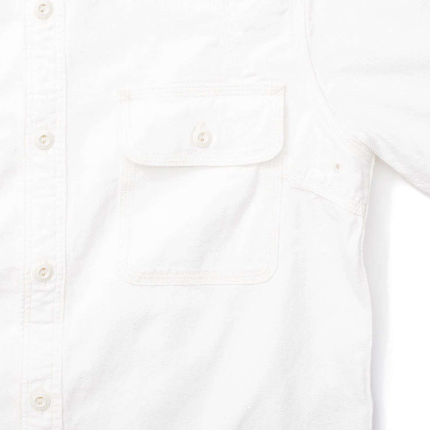 Pherrow's 770WS Chambray Shirt White - Image 3