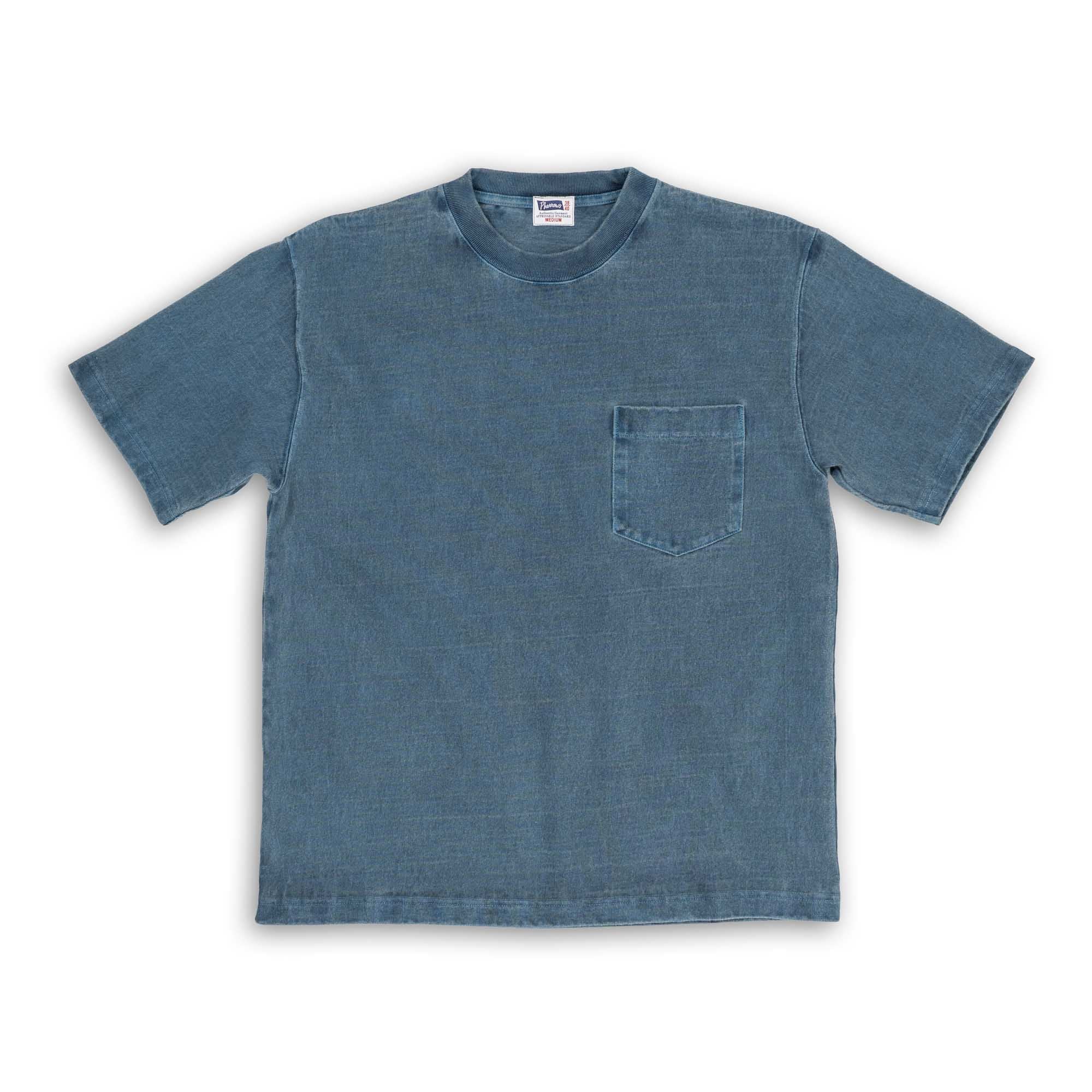 Pherrow's Heavyweight Pocket Tee Steel Blue
