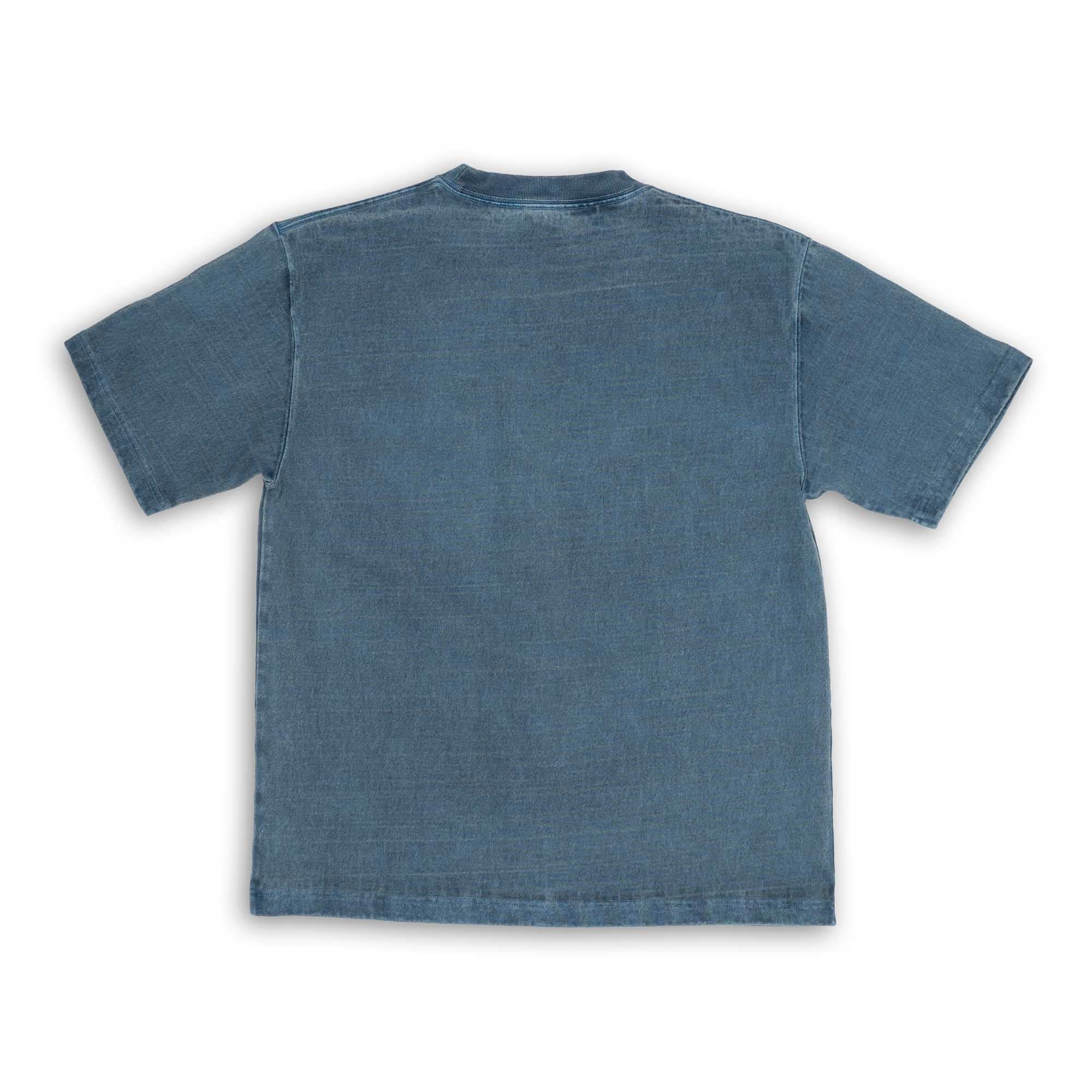 Pherrow's Heavyweight Pocket Tee Steel Blue - Image 3