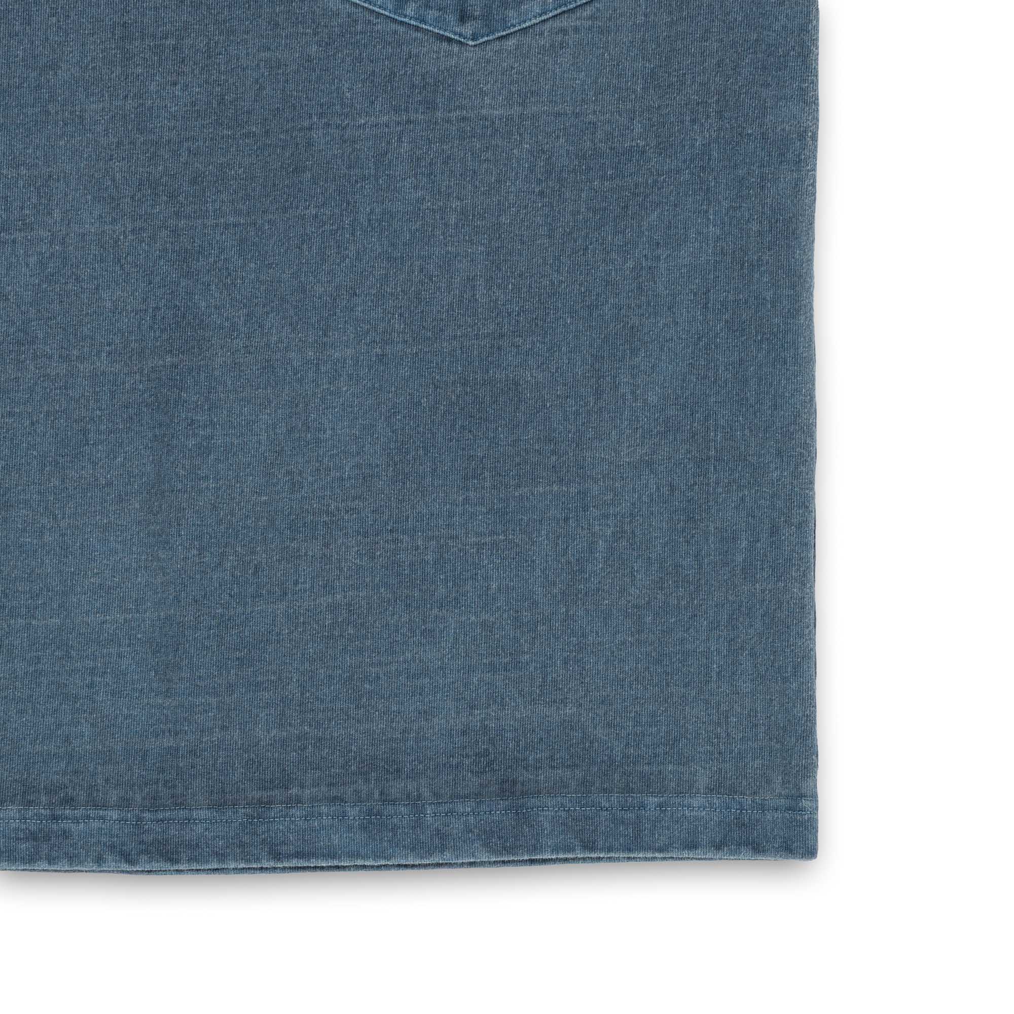 Pherrow's Heavyweight Pocket Tee Steel Blue - Image 6