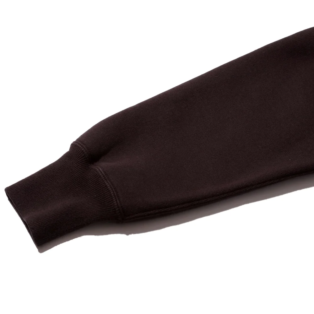 Pherrow's Loopwheel Hooded Sweatshirt Black - Image 7