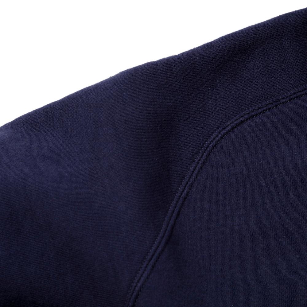 Pherrow's Loopwheel Hooded Sweatshirt Navy - Image 5