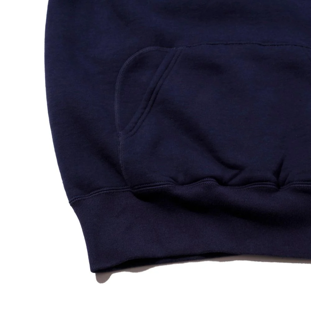 Pherrow's Loopwheel Hooded Sweatshirt Navy - Image 6