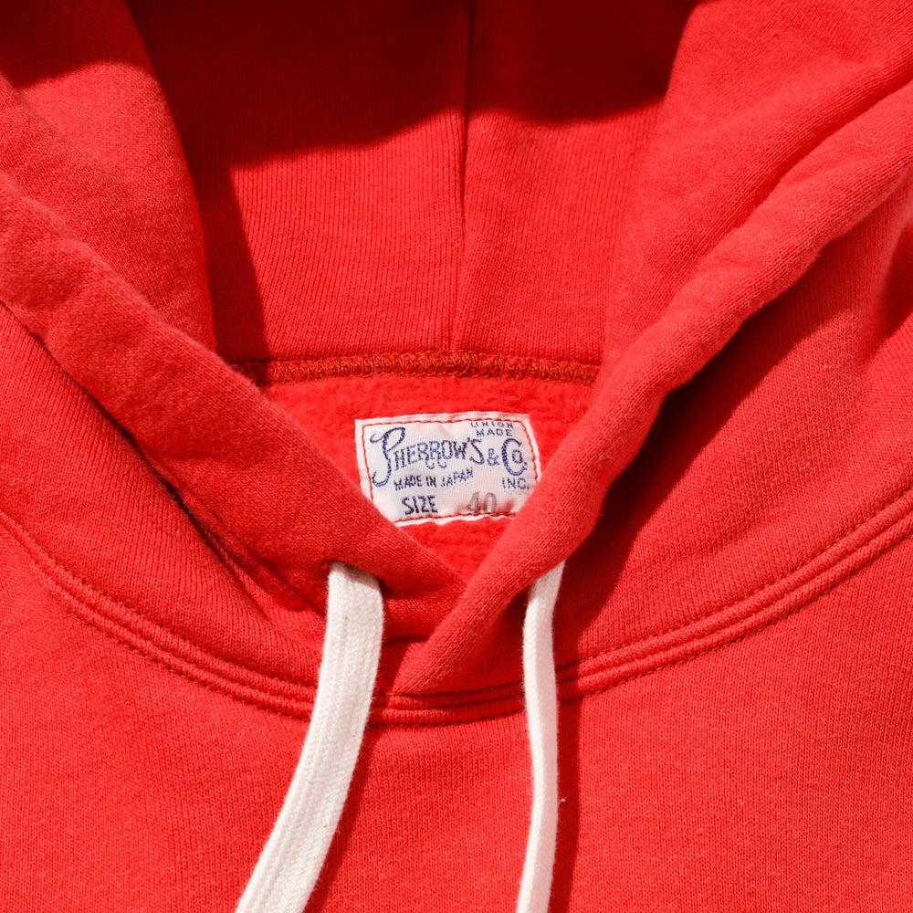 Pherrow's Loopwheel Hooded Sweatshirt Red - Image 4