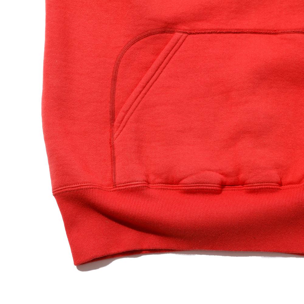 Pherrow's Loopwheel Hooded Sweatshirt Red - Image 6