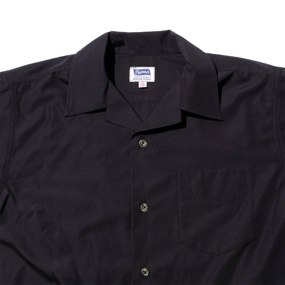 Pherrow's Open Collar Shirt Black - Image 2