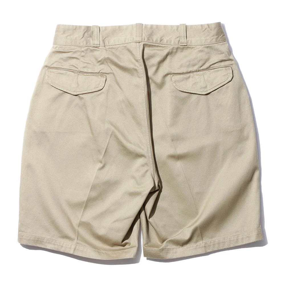Pherrow's Pleated Shorts Beige - Image 2