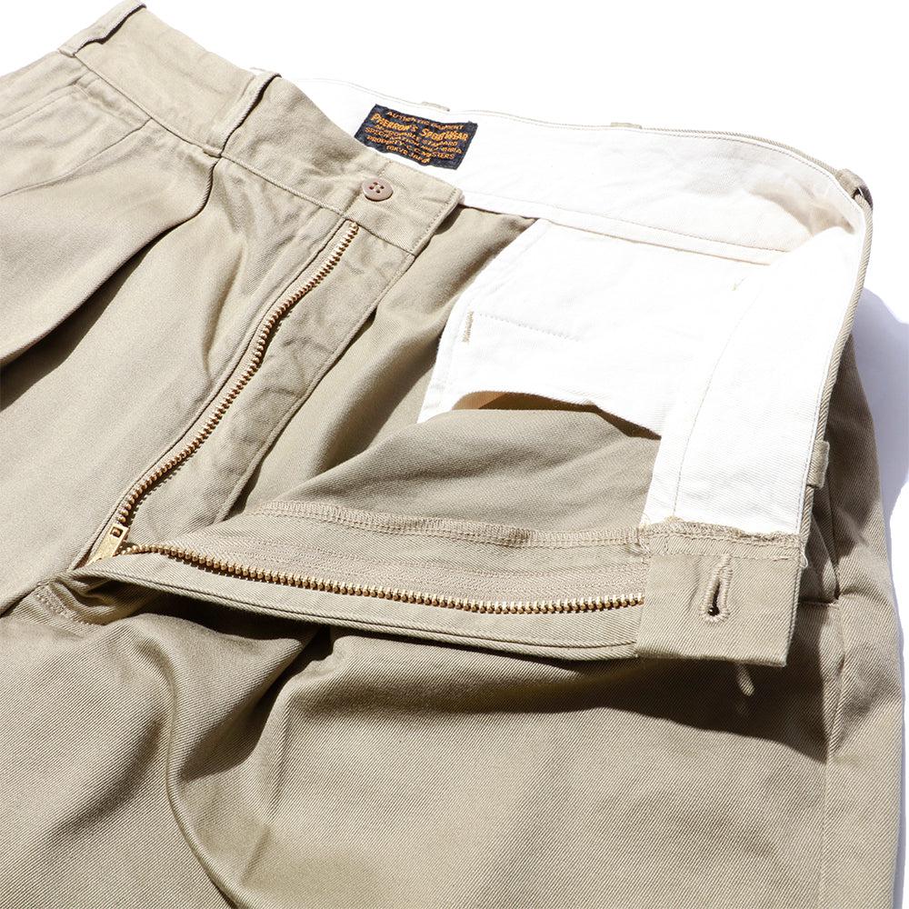 Pherrow's Pleated Shorts Beige - Image 4
