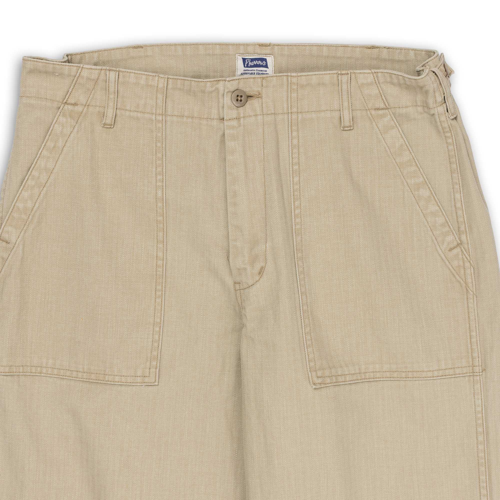 Pherrow's PUP-H HBT Fatigue Pants Beige - Image 3