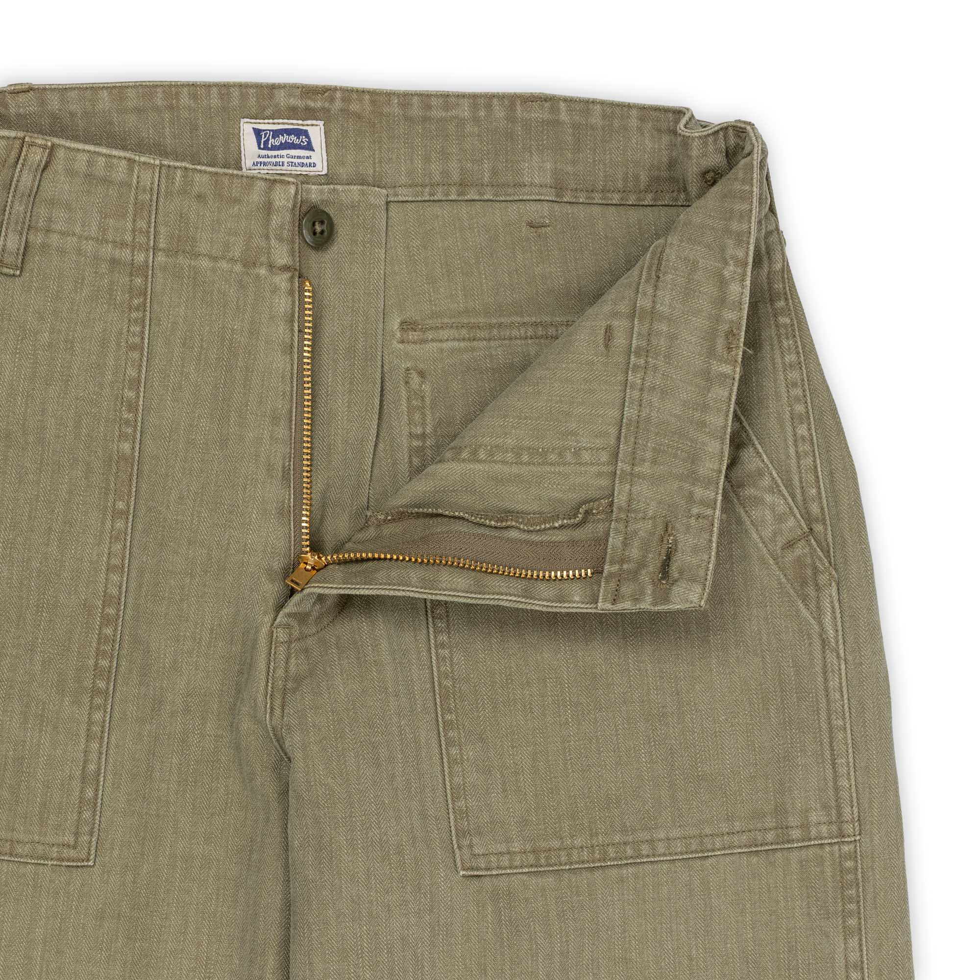 Pherrow's PUP-H HBT Fatigue Pants Olive - Image 4