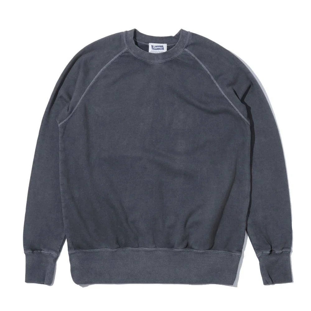 Pherrow's Raglan Sleeve Sweatshirt Faded Black