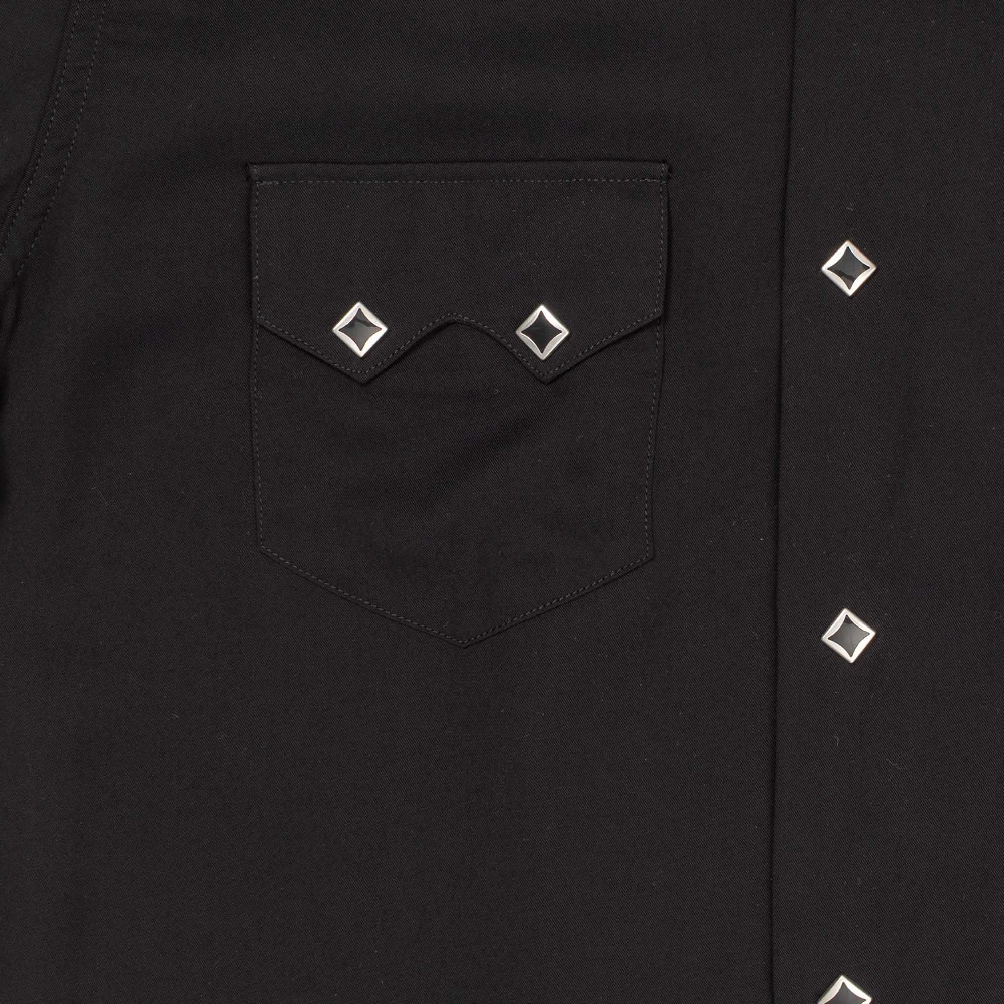 Pherrow's Rayon Western Shirt S/S Black - Image 4