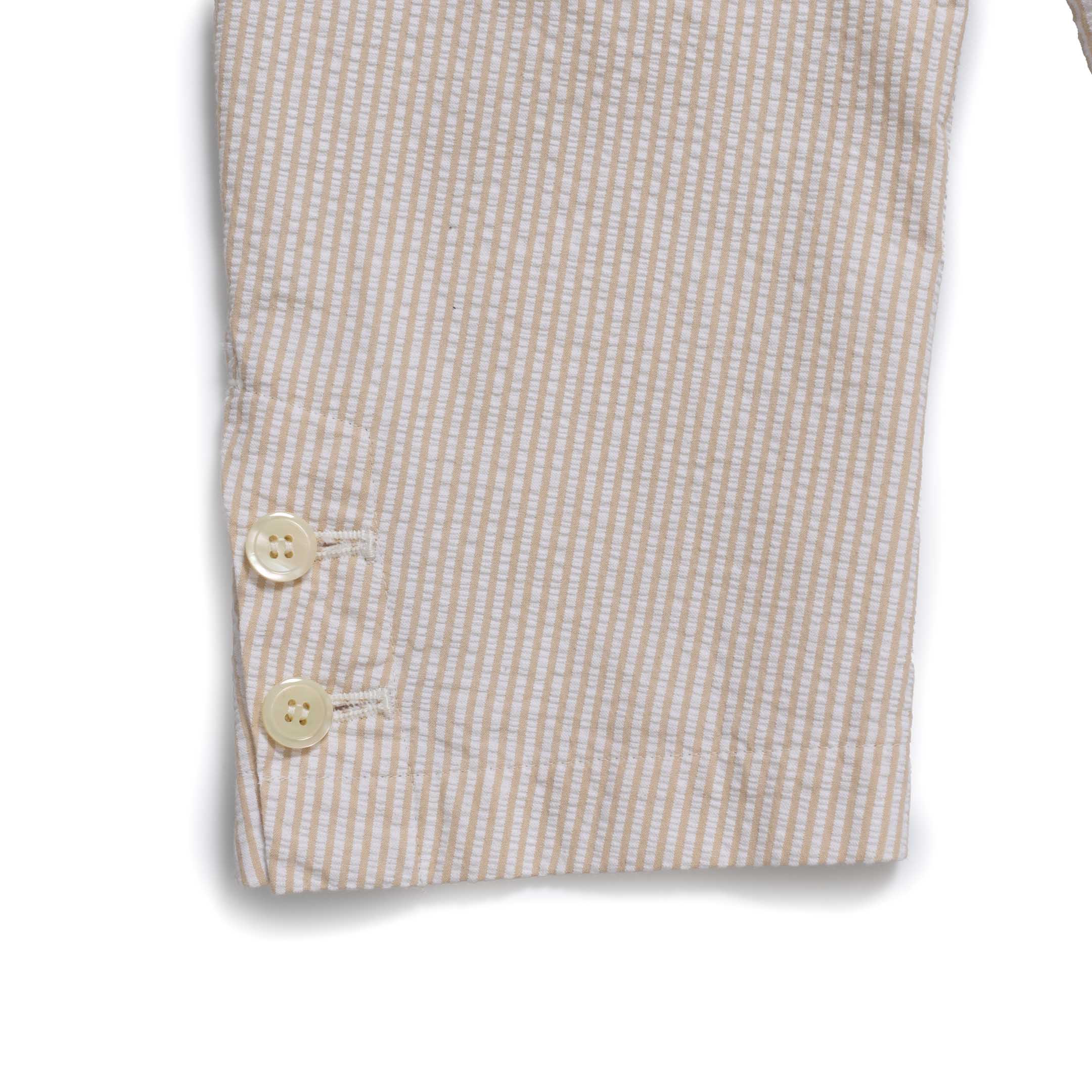 Pherrow's Seersucker Sports Jacket Beige Stripe - Image 7