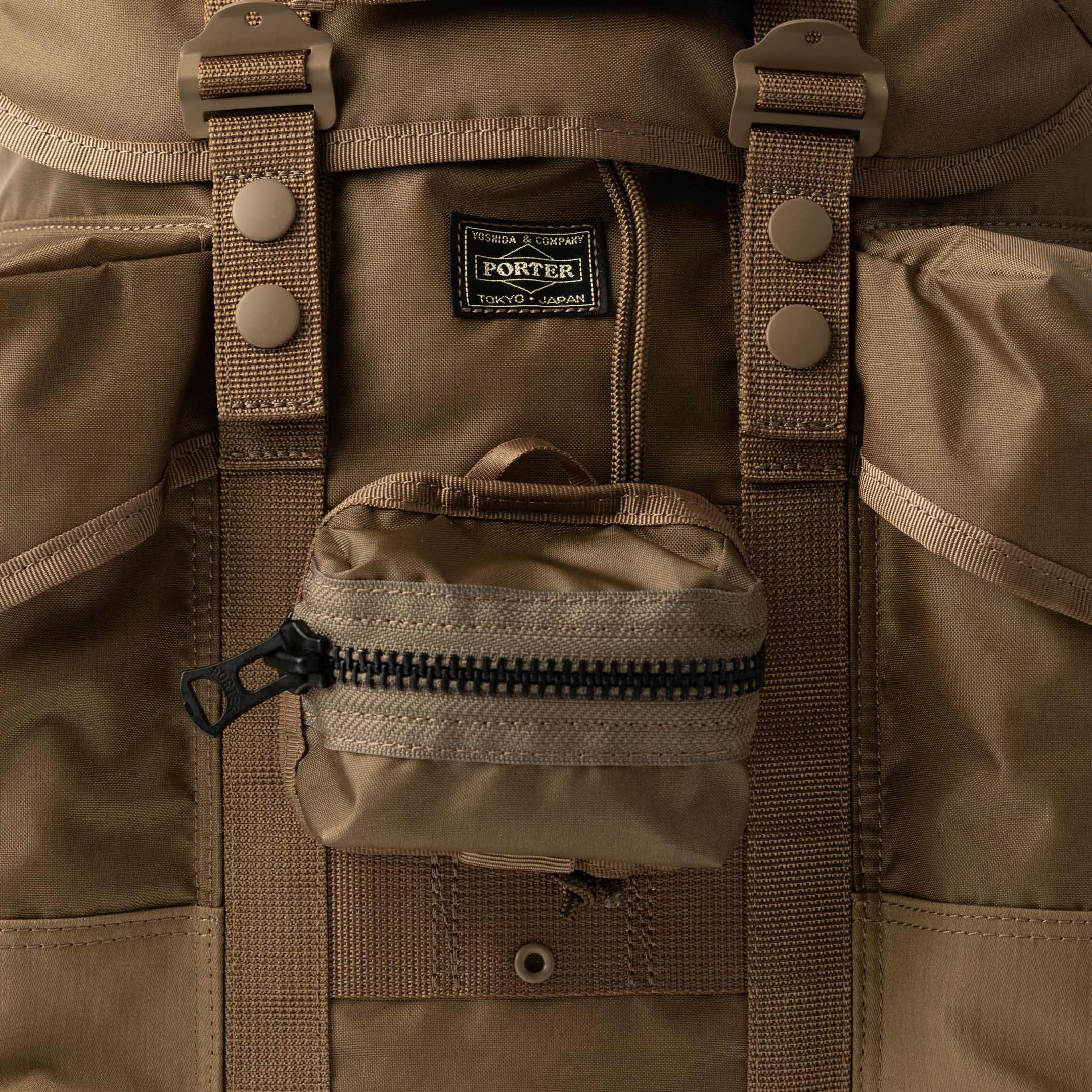 Porter Yoshida & Co All Alice Pack With Pouches Beige - Image 3