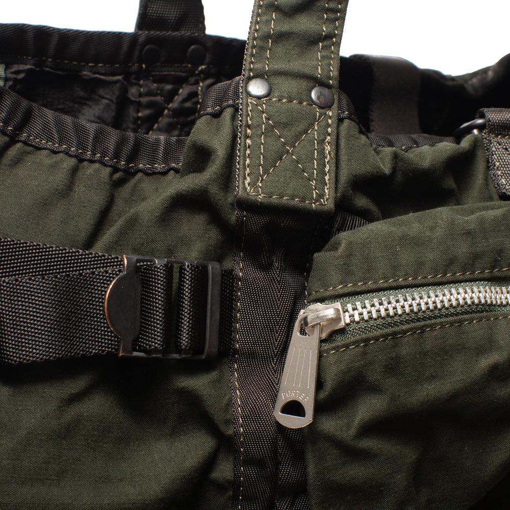 Porter Yoshida & Co Crag 2Way Rucksack Khaki - Image 3