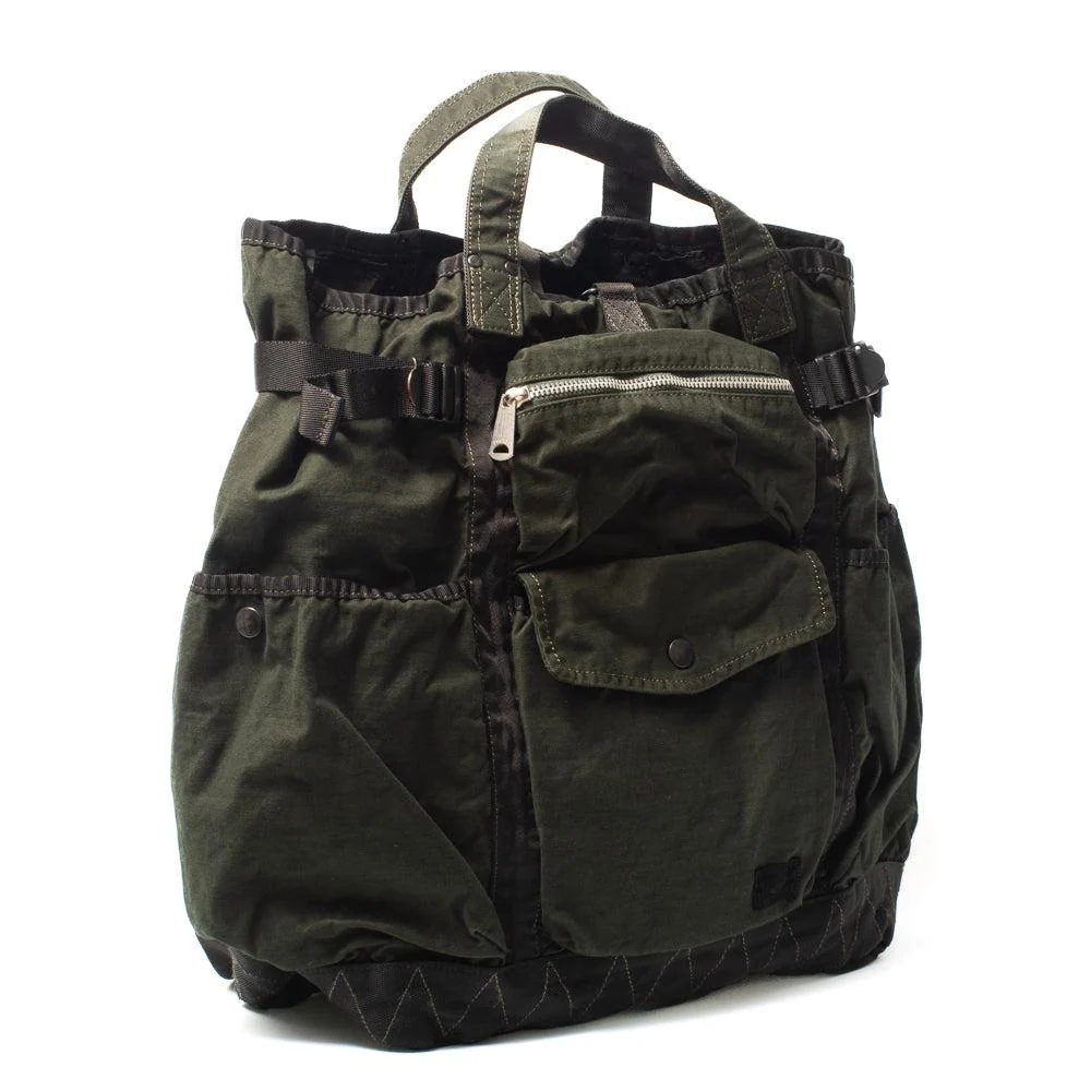 Porter Yoshida & Co Crag 2Way Rucksack Khaki - Image 6
