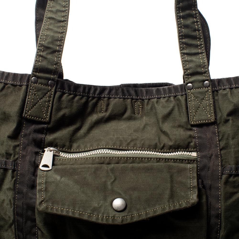 Porter Yoshida & Co Crag Tote Bag Khaki - Image 2