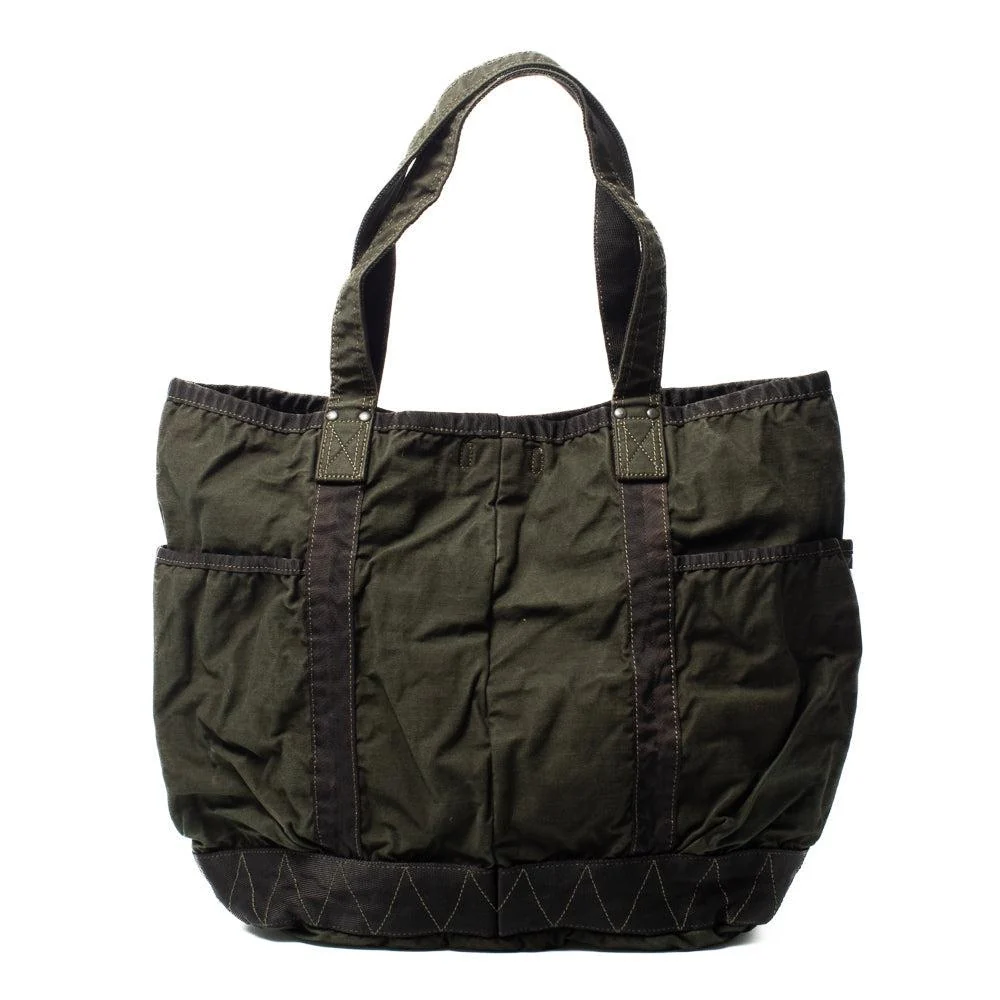 Porter Yoshida & Co Crag Tote Bag Khaki - Image 4