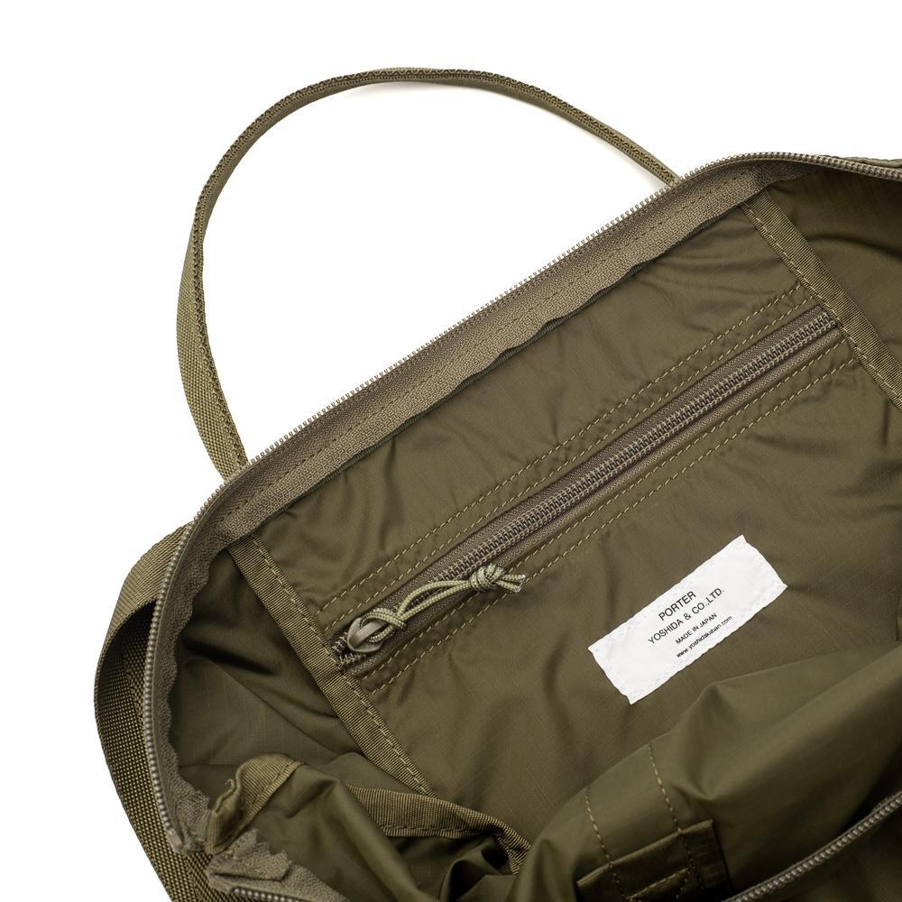 Porter Yoshida & Co Flex 2Way Tote Bag Olive - Image 4