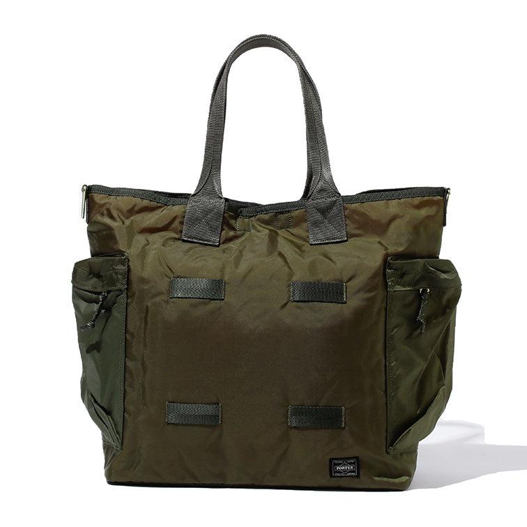 Porter Yoshida & Co Force 2Way Tote Bag Olive Drab