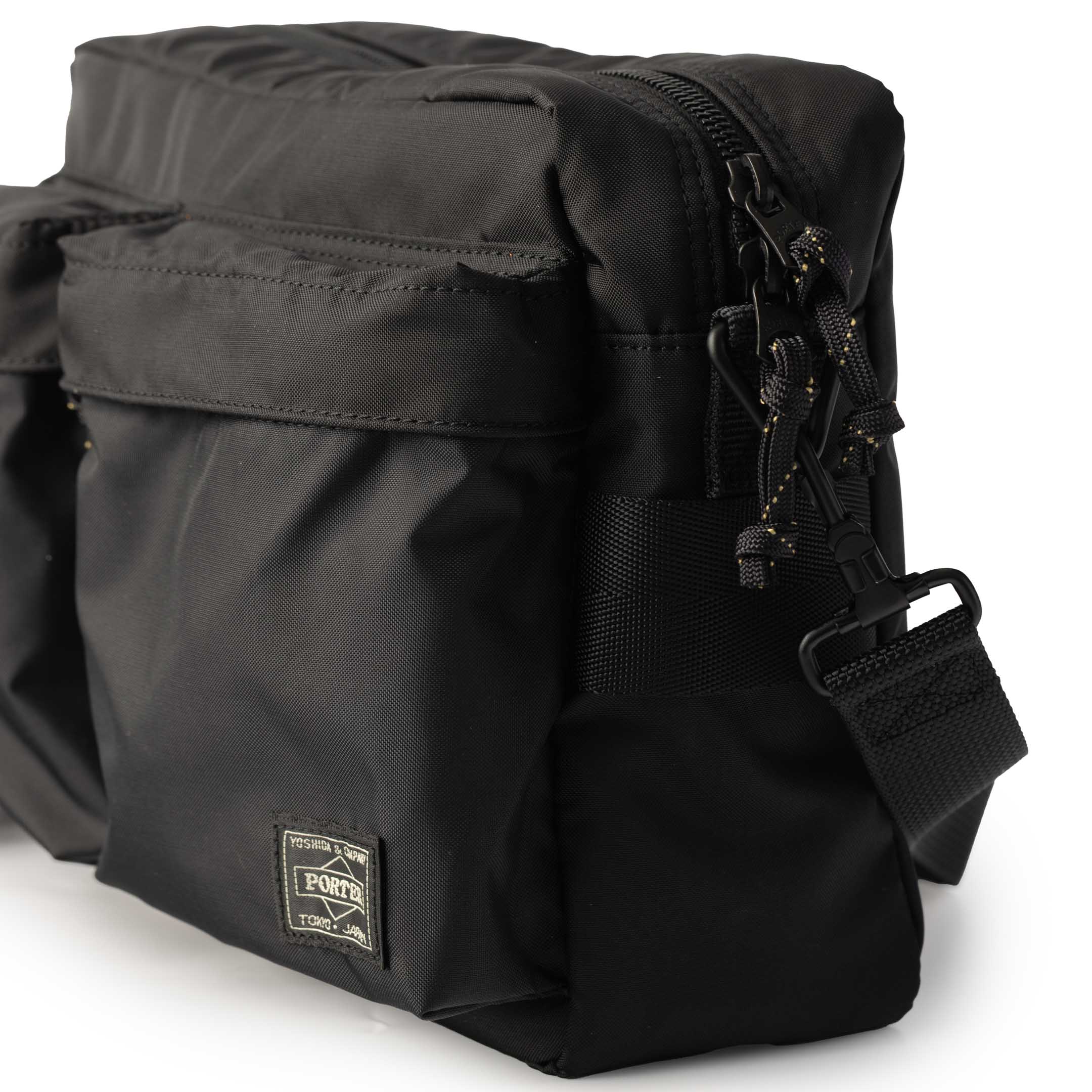 Porter Yoshida & Co Force Shoulder Bag (S) Black - Image 3