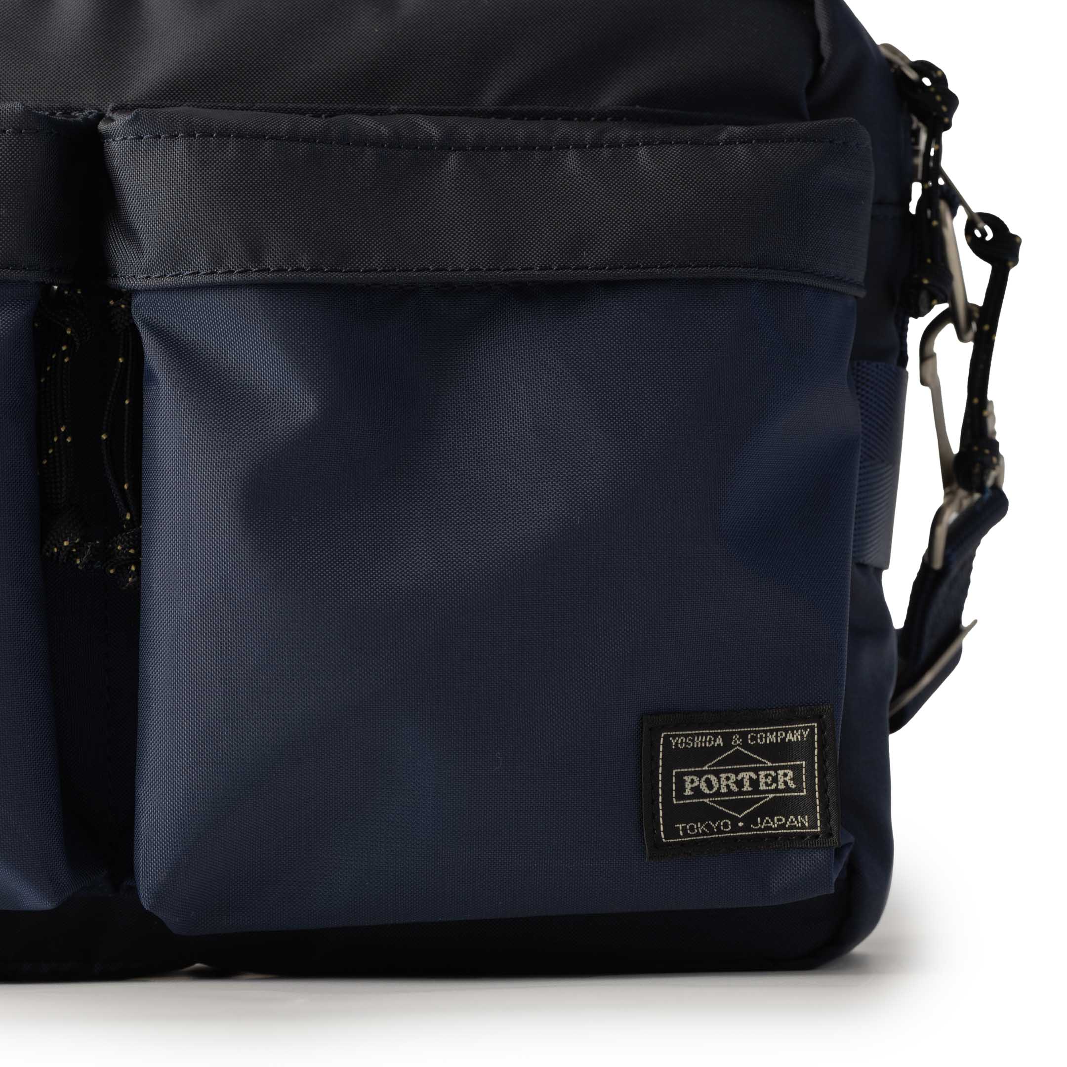 Porter Yoshida & Co Force Shoulder Bag (S) Navy - Image 2