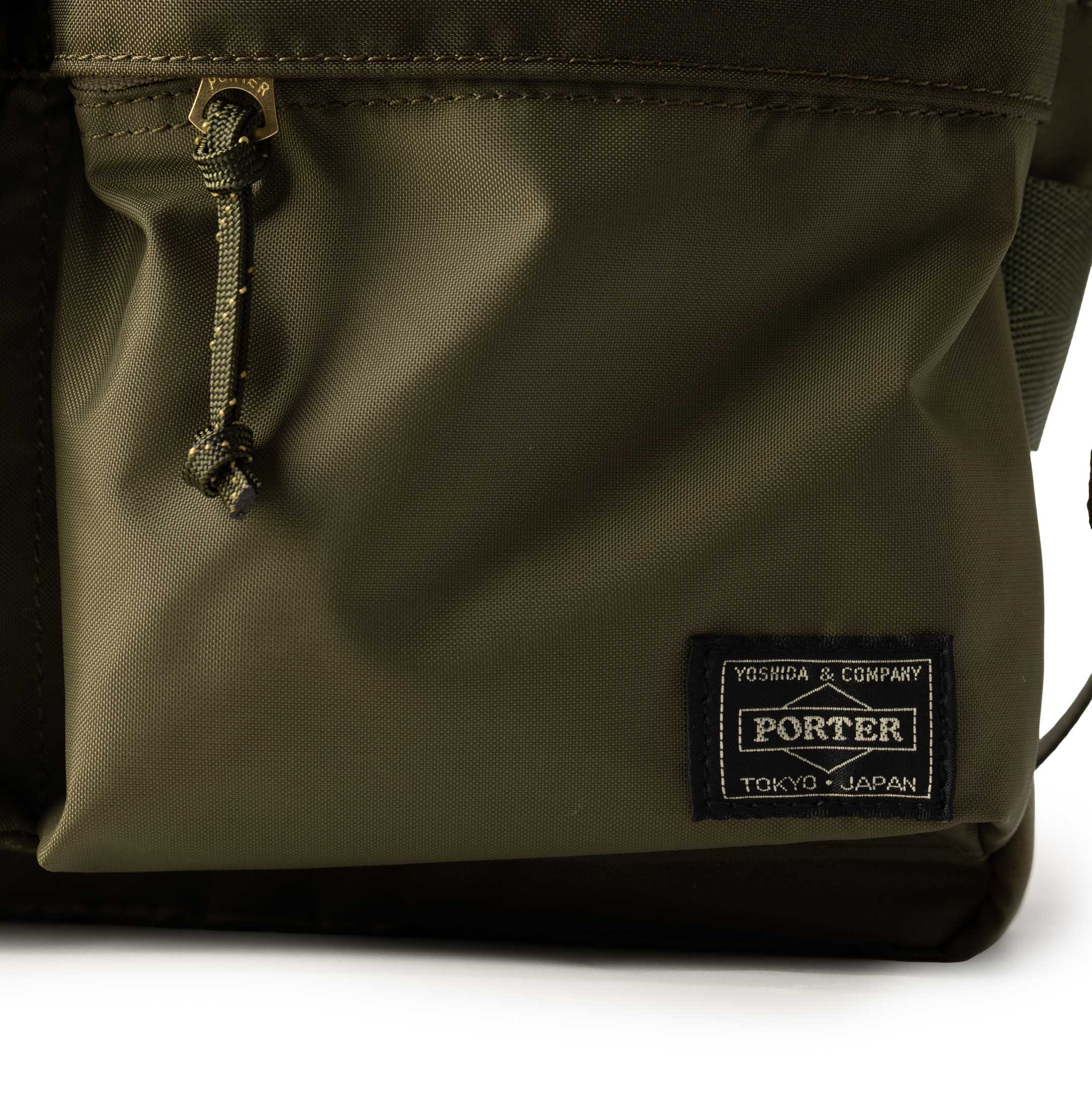 Porter Yoshida & Co Force Shoulder Bag (S) Olive Drab - Image 2