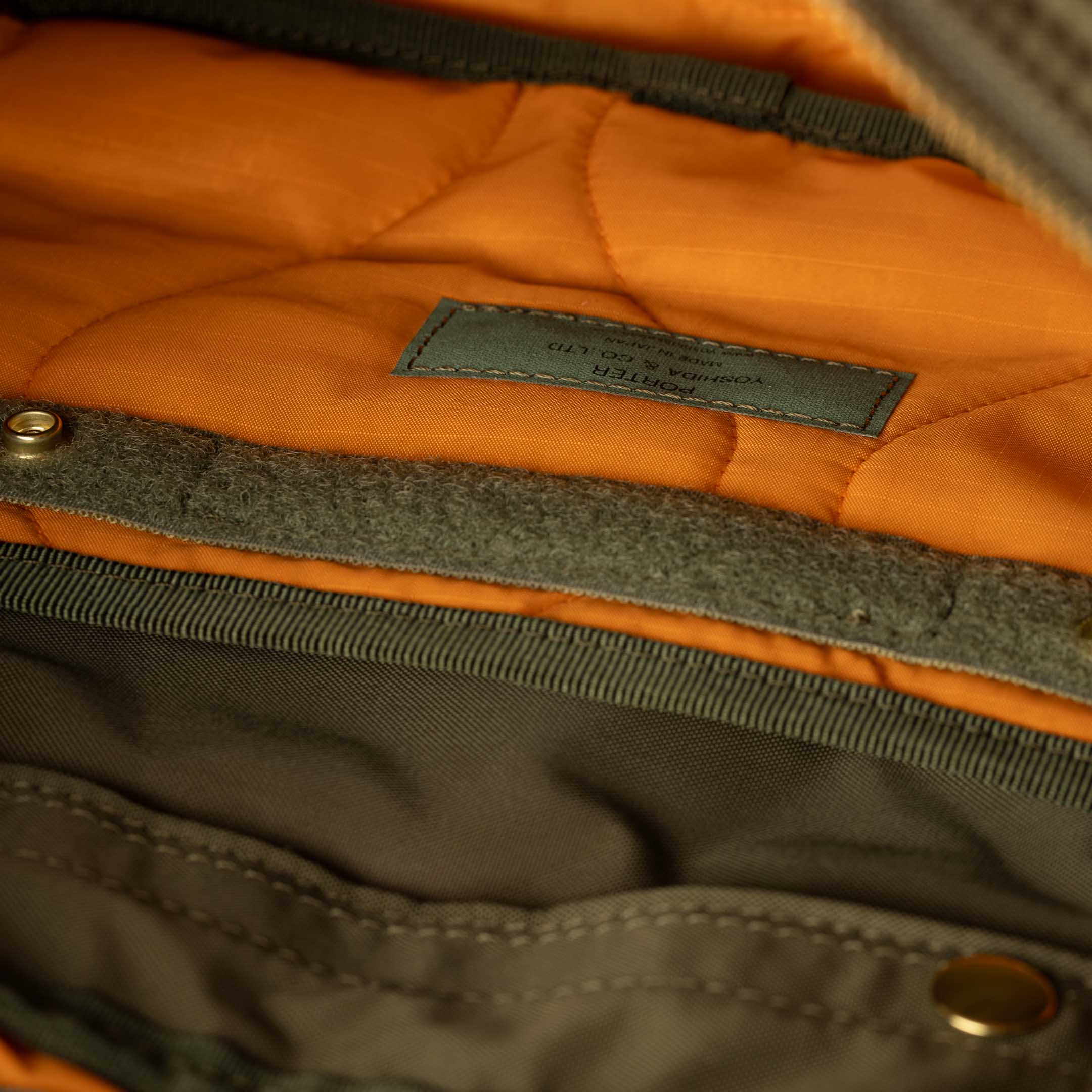 Porter Yoshida & Co Force Shoulder Bag (S) Olive Drab - Image 5