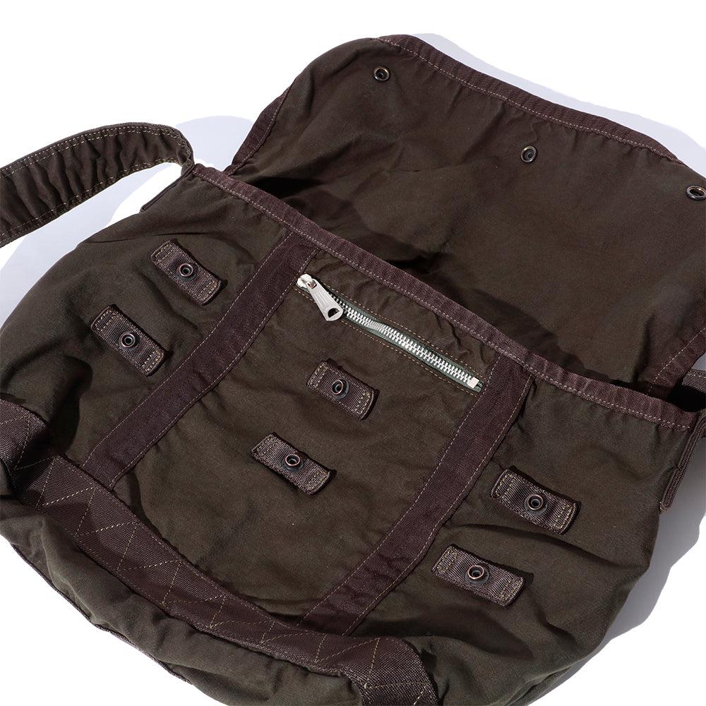 Porter Yoshida Crag Messenger Bag (M) Khaki Green - Image 3